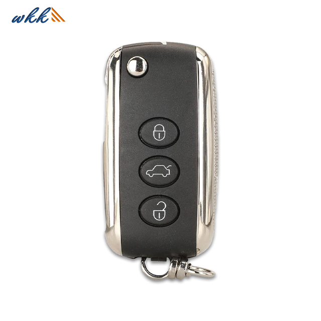 3Buttons KR55WK45032 Flip Remote Key for 2005-2016 Bentley