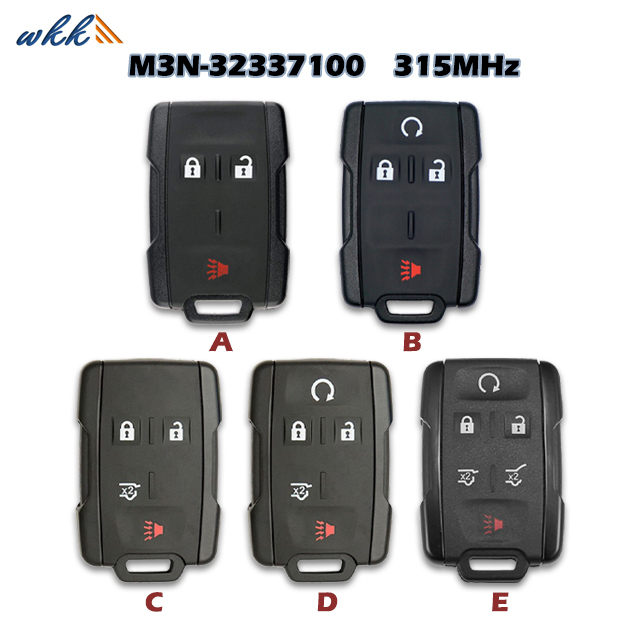 Smart Key Shell 2+1btn / 3+1btn / 4+1btn / 5+1btn M3N-32337100 for Chevrolet / GMC