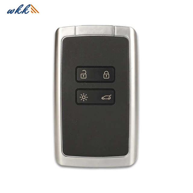 4Buttons KRSIK4CH-01 4A 433MHz White Car Remote Key for 2015+ Renault Kadjar