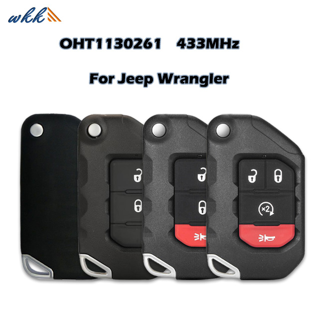 Flip Key Shell 2btn / 2+1btn / 3+1btn OHT1130261 for Jeep Wrangler