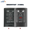 Smart Key Shell 4+1btn NBG009768T for Cadillac SRX / ATS