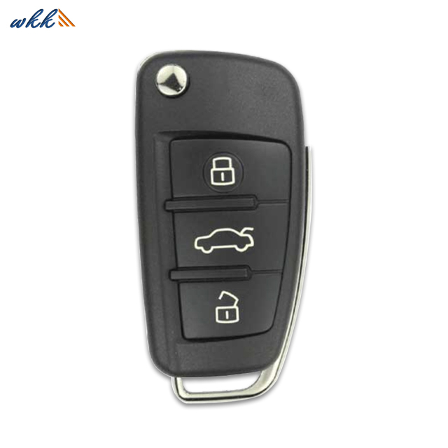 3Buttons 8P0837220D 433MHz Car Flip Key for 2006-2013 Audi S3/TT