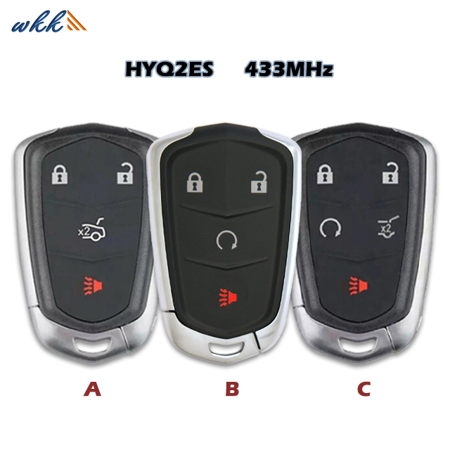 Smart Key Shell 3+1btn / 4+1btn HYQ2ES for Cadillac XT4 / XT5 / XT6