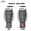 Smart Key Shell 3btn / 3+1btn IYZ-3312 For Benz