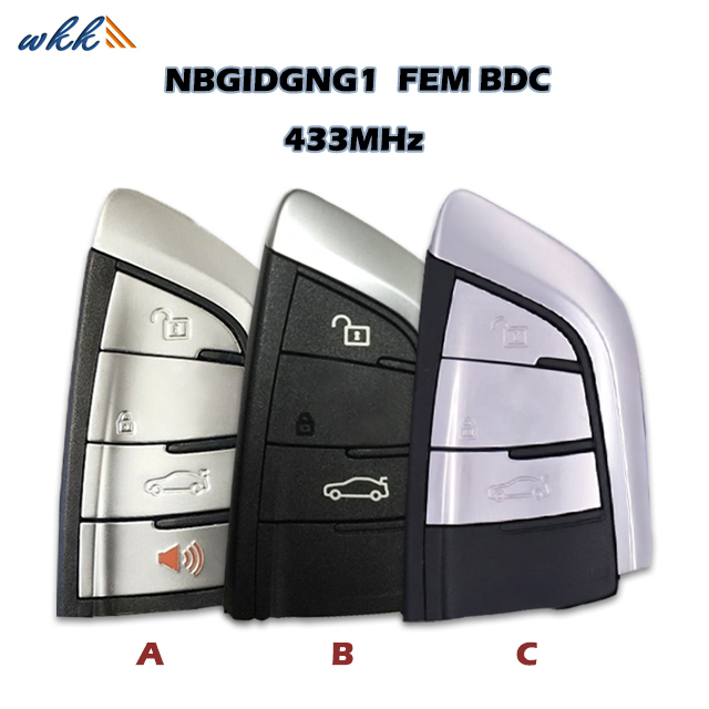 Smart Key Shell 3btn / 3+1btn NBGIDGNG1 for BMW 